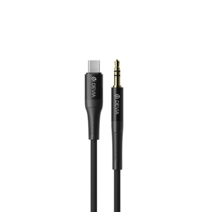Devia lydkabel Ipure EC620 jack 3,5 mm - USB-C 1 m svart i gruppen Elektronikk / Kabler og adaptere / Lyd analog / 3,5 mm hos TP E-commerce Nordic AB (C78610)