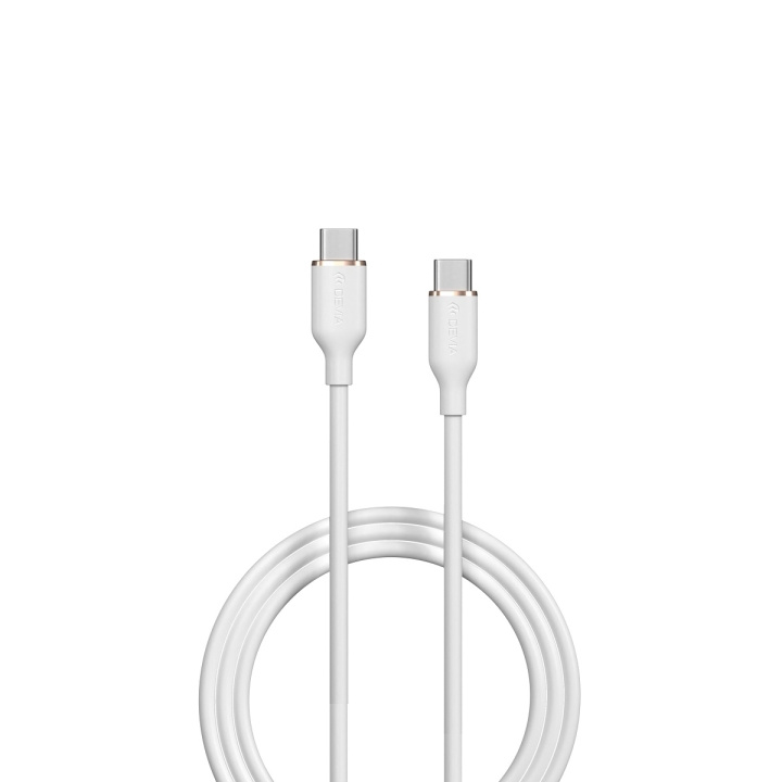 Devia kabel Jelly EC632 USB-C - USB-C 1,2 m 60W 3A hvit i gruppen SMARTTELEFON & NETTBRETT / Ladere og Kabler / Kabler / Kabler type C hos TP E-commerce Nordic AB (C78642)