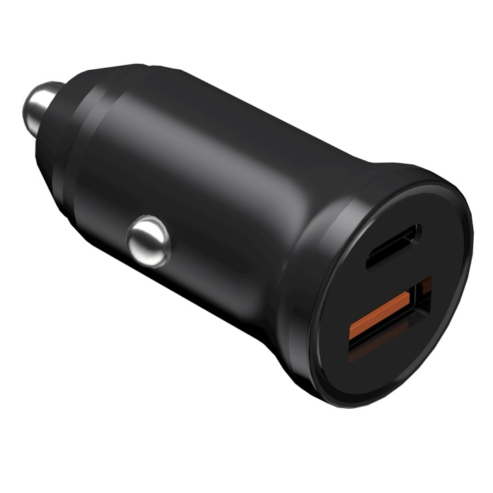 Devia smart Mini PD QC 3.0 30W 1x USB-C 1x USB svart i gruppen SMARTTELEFON & NETTBRETT / Ladere og Kabler / Billader / Billader Type C hos TP E-commerce Nordic AB (C78646)