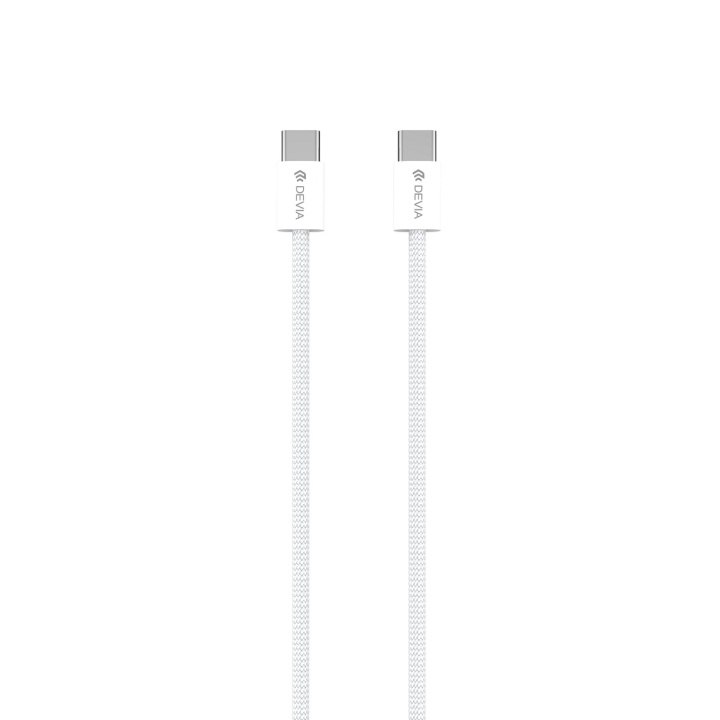 Devia kabel Smart EC325 PD USB-C - USB-C 1,0 m 60W 3A hvit i gruppen SMARTTELEFON & NETTBRETT / Ladere og Kabler / Kabler / Kabler type C hos TP E-commerce Nordic AB (C78667)