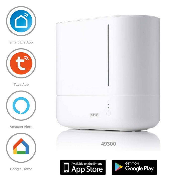 Trebs Smart luftfukter Hvit i gruppen HJEM, HUS OG HAGE / Vifter og klimaprodukter / Luftfuktere hos TP E-commerce Nordic AB (C78730)