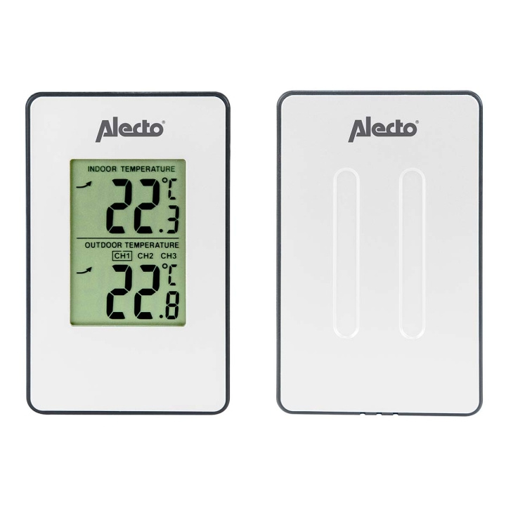 Alecto Værstasjon med trådløs sensor hvit i gruppen HJEM, HUS OG HAGE / Vifter og klimaprodukter / Termometre og værstasjoner hos TP E-commerce Nordic AB (C78732)