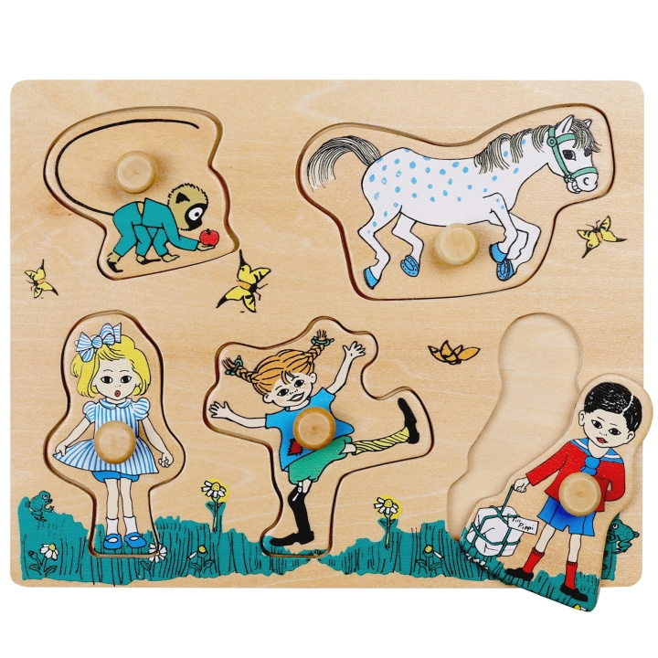 Pippi Puslespill med knotter 5 brikker i gruppen LEKER, BARN OG BABY / Leker / Barnas puslespill hos TP E-commerce Nordic AB (C78819)