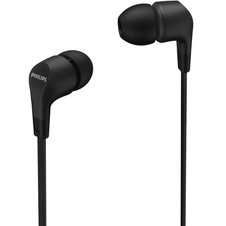 Philips TAE1105BK Kablede in-ear-hodetelefoner med innebygd fjernkontroll. Svart farge i gruppen Elektronikk / Lyd & Bilde / Hodetelefoner & Tilbehør / Hodetelefoner hos TP E-commerce Nordic AB (C78945)