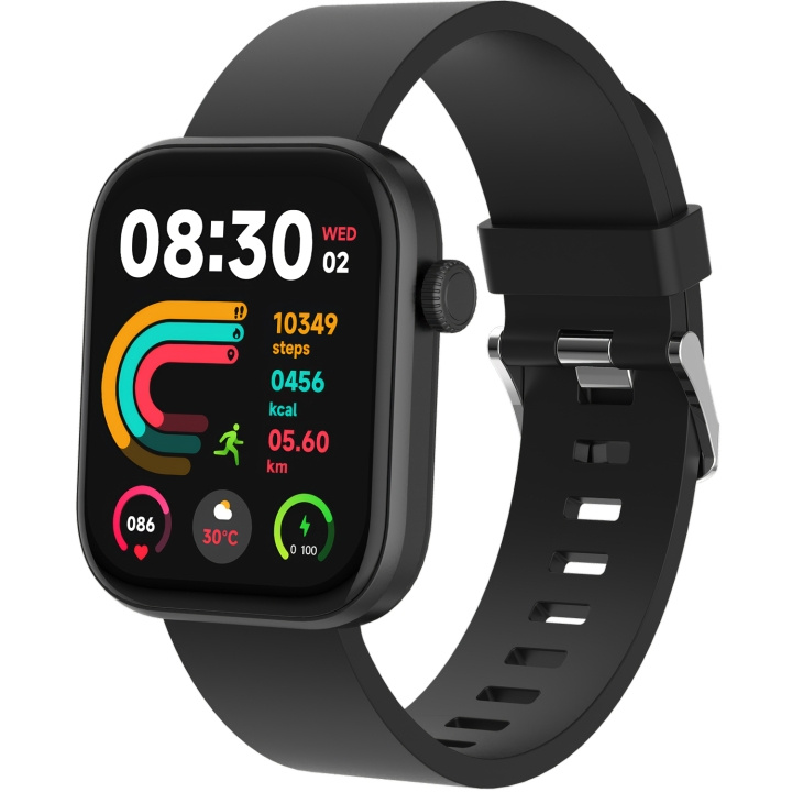 Denver Bluetooth AMOLED-smartklokke i svart i gruppen SPORT, FRITID & HOBBY / Smartwatch og Aktivitetsmålere / Smartwatches hos TP E-commerce Nordic AB (C78952)
