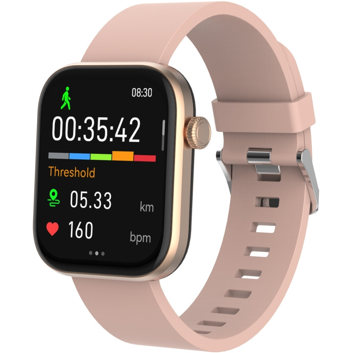 Denver Bluetooth AMOLED smartklokke rosa/beige i gruppen SPORT, FRITID & HOBBY / Smartwatch og Aktivitetsmålere / Smartwatches hos TP E-commerce Nordic AB (C78954)