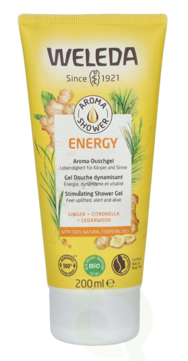 Weleda Energy Aroma Shower Gel 200 ml i gruppen HELSE OG SKJØNNHET / Hudpleie / Kroppspleie / Bad- og dusjkrem hos TP E-commerce Nordic AB (C79120)