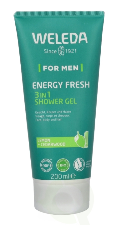 Weleda Men Energy Fresh 3 in1 Showergel 200 ml i gruppen HELSE OG SKJØNNHET / Hår & styling / Hårpleie / Sjampo hos TP E-commerce Nordic AB (C79122)