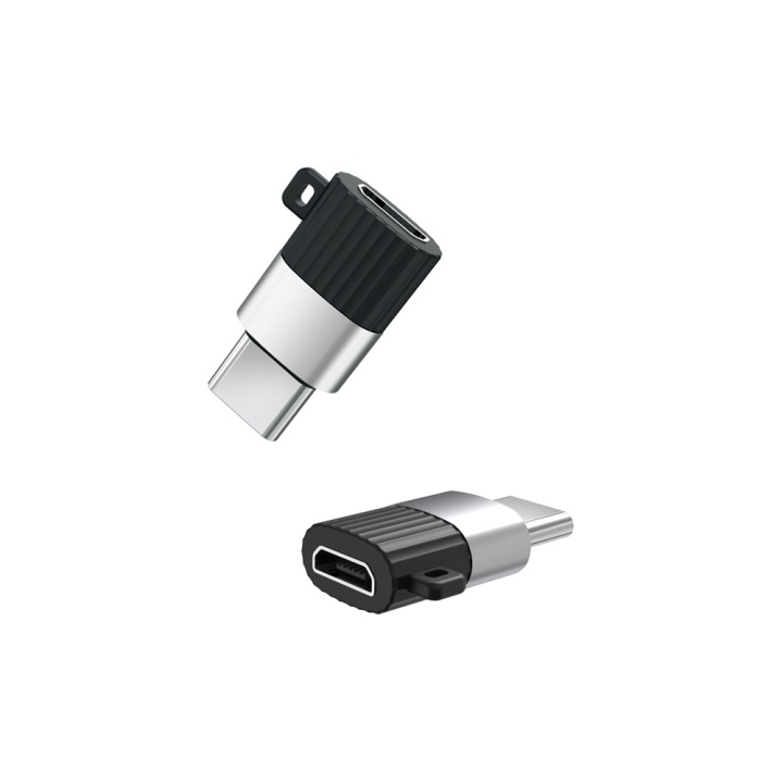 Xo adapter NB149-A microUSB - USB-C svart i gruppen Datautstyr / Kabler og adaptere / USB / USB-C hos TP E-commerce Nordic AB (C79146)