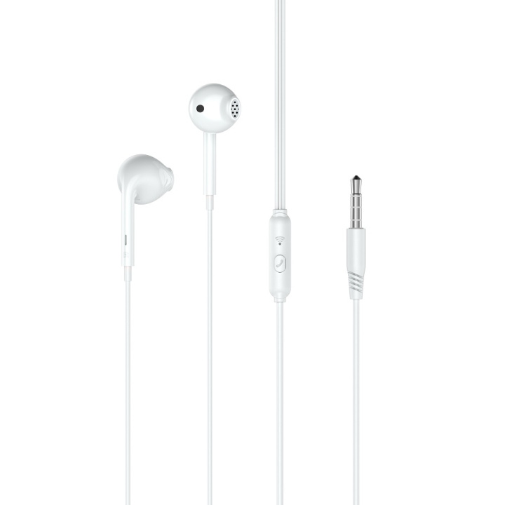 Xo øretelefoner med ledning EP28 jack 3,5 mm hvit i gruppen Elektronikk / Lyd & Bilde / Hodetelefoner & Tilbehør / Hodetelefoner hos TP E-commerce Nordic AB (C79150)