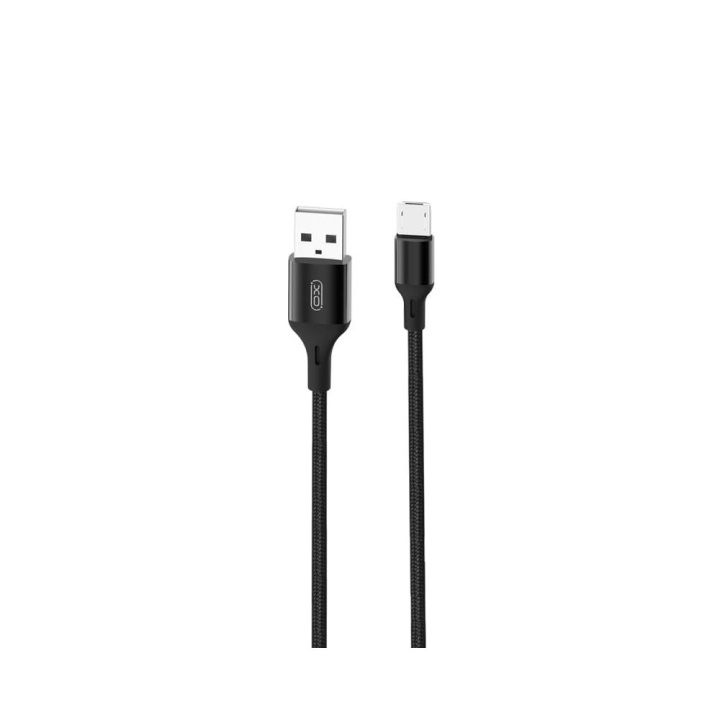 Xo kabel NB143 USB - microUSB 2,0 m 2,4A svart i gruppen SMARTTELEFON & NETTBRETT / Ladere og Kabler / Kabler / Kabler microUSB hos TP E-commerce Nordic AB (C79195)