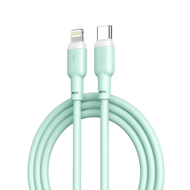 Xo kabel NB208A PD USB-C - Lightning 1,0m 20W grønn i gruppen Datautstyr / Kabler og adaptere / USB / USB-C hos TP E-commerce Nordic AB (C79200)