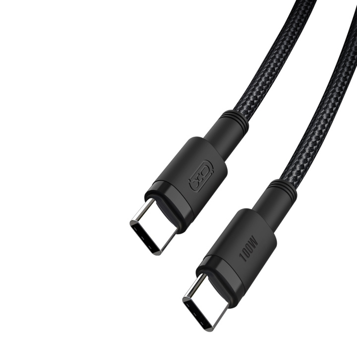 Xo kabel NB-Q199 PD USB-C - USB-C 1,5m 100W svart i gruppen Datautstyr / Kabler og adaptere / USB / USB-C hos TP E-commerce Nordic AB (C79204)