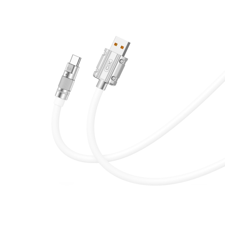 Xo kabel NB227 USB - USB-C 1,2 m 6A hvit i gruppen Datautstyr / Kabler og adaptere / USB / USB-C hos TP E-commerce Nordic AB (C79231)
