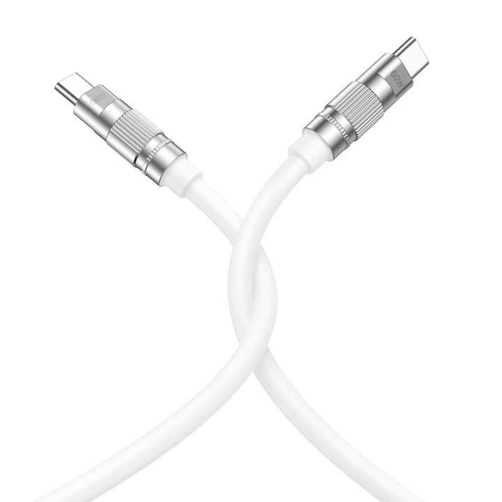 Xo kabel NB-Q228B USB-C - USB-C 1,2m 60W hvit i gruppen Datautstyr / Kabler og adaptere / USB / USB-C hos TP E-commerce Nordic AB (C79238)