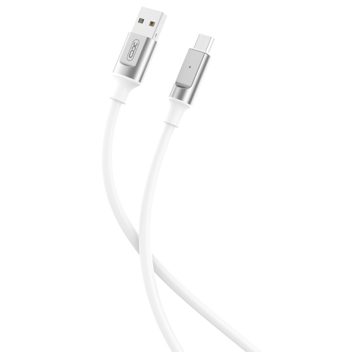 Xo kabel NB251 USB - microUSB 1,0 m 6A hvit i gruppen SMARTTELEFON & NETTBRETT / Ladere og Kabler / Kabler / Kabler microUSB hos TP E-commerce Nordic AB (C79262)