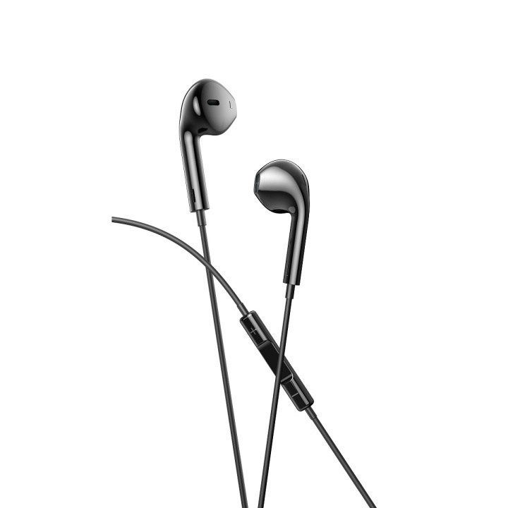 Xo eP72 USB-C-øretelefoner med ledning, svart i gruppen Elektronikk / Lyd & Bilde / Hodetelefoner & Tilbehør / Hodetelefoner hos TP E-commerce Nordic AB (C79278)