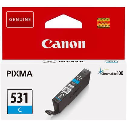 Canon Blekk 6119C001 CLI-531 Cyan i gruppen Datautstyr / Skrivere og tilbehør / Blekk og toner / Blekkpatroner / Canon hos TP E-commerce Nordic AB (C79424)