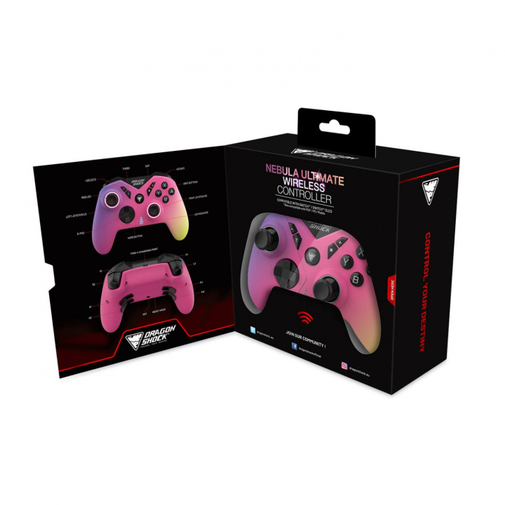 DragonShock Controller Nebula Ultimate Wireless BT for NSW Candy i gruppen Elektronikk / TV-spill & tilbehør / Andre spill hos TP E-commerce Nordic AB (C79484)