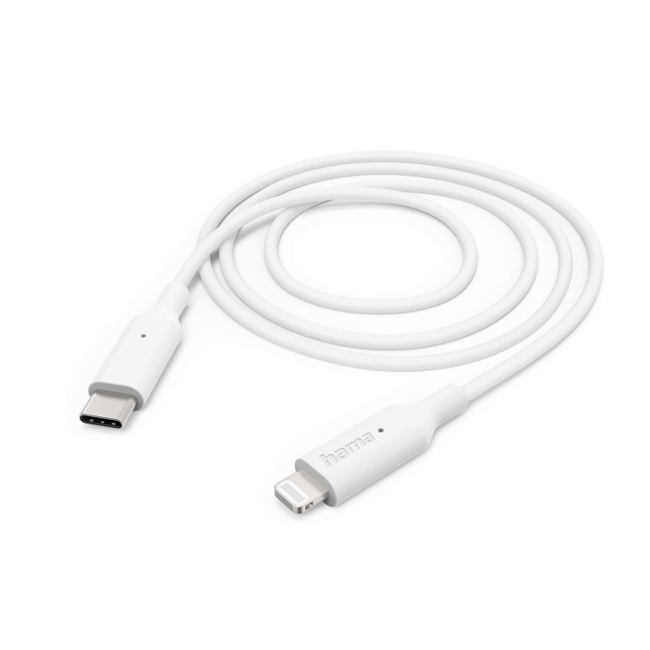 Hama Charging Cable USB-C to Lightning 1.0m White i gruppen SMARTTELEFON & NETTBRETT / Ladere og Kabler / Kabler / Kabler Lightning hos TP E-commerce Nordic AB (C79486)