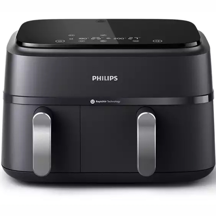 Philips Airfryer 3000-serien med to kurver, 9 liter, NA351/00 i gruppen HJEM, HUS OG HAGE / Husholdningsapparater / Airfryers og frityrkokere hos TP E-commerce Nordic AB (C79534)