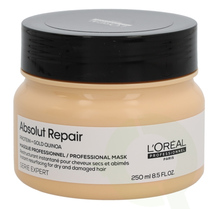 L\'Oreal Serie Expert Absolut Repair Gold Quinoa Mask 250 ml i gruppen HELSE OG SKJØNNHET / Hår & styling / Hårpleie / Hårmaske hos TP E-commerce Nordic AB (C79700)