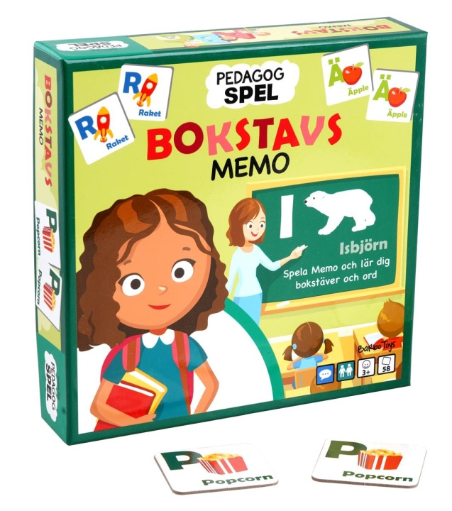 Barbo Toys Barbo Classic Pedagog Spel Bokstavsmemo (SE) i gruppen LEKER, BARN OG BABY / Spill / Barnespill hos TP E-commerce Nordic AB (C79756)