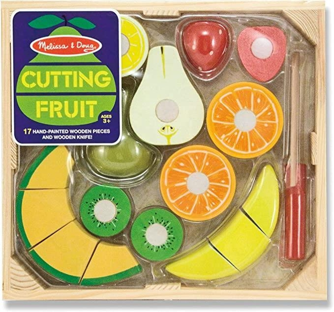 Melissa & Doug Food Play Wooden Cutting Fruit i gruppen LEKER, BARN OG BABY / Leker / Lite hjem & rollespill hos TP E-commerce Nordic AB (C79800)