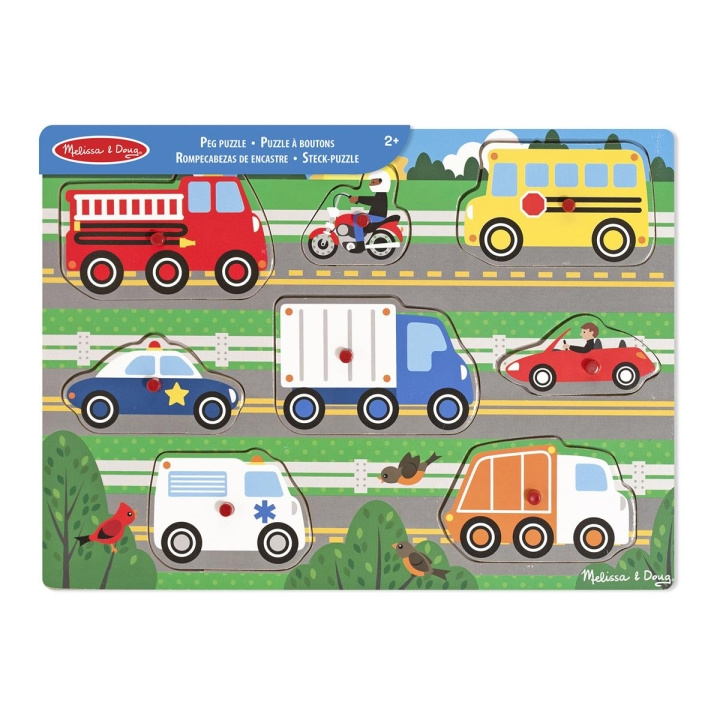 Melissa & Doug Puslespill med kjøretøy i tre i gruppen LEKER, BARN OG BABY / Leker / Barnas puslespill hos TP E-commerce Nordic AB (C79813)