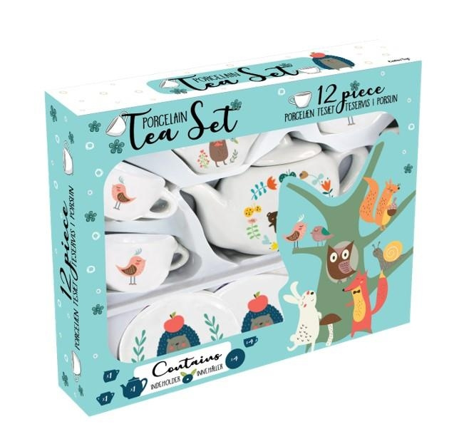 Barbo Toys Barbo Classic Tesett i porselen, 12 deler Blå i gruppen LEKER, BARN OG BABY / Leker / Lite hjem & rollespill hos TP E-commerce Nordic AB (C79842)