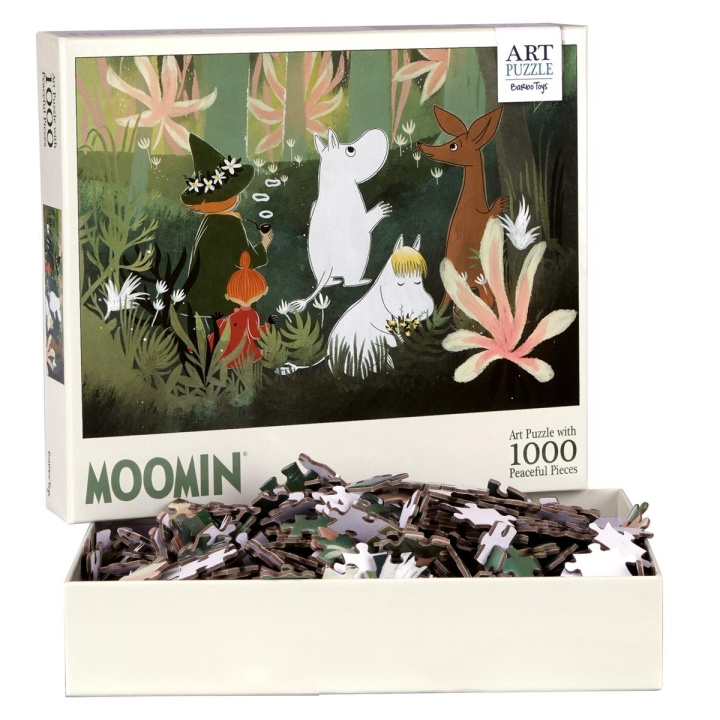 Barbo Toys Mumin Kunstpuslespill Grønn 1000 brikker i gruppen SPORT, FRITID & HOBBY / Hobby / Puslespill hos TP E-commerce Nordic AB (C79846)