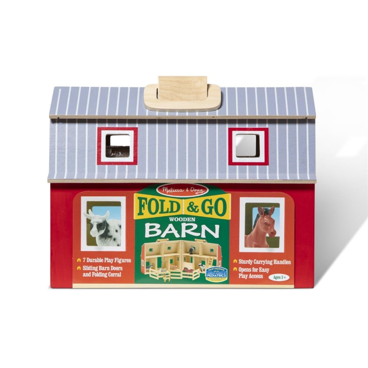 Melissa & Doug Fold & Go-fjøs i tre i gruppen LEKER, BARN OG BABY / Babyleker (0-3 år) / Aktivitetsleker hos TP E-commerce Nordic AB (C79980)