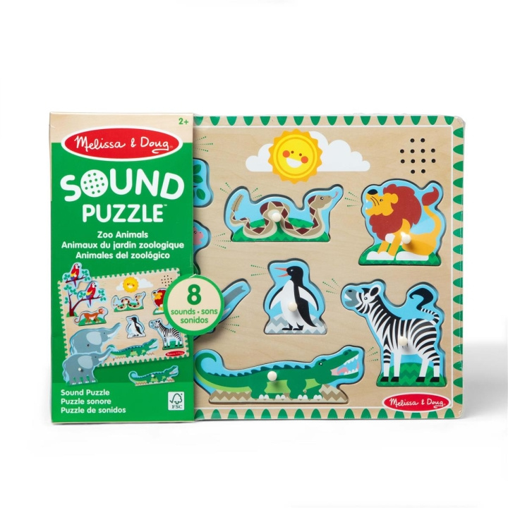 Melissa & Doug Lydpuslespill Zoo Animals i gruppen LEKER, BARN OG BABY / Leker / Barnas puslespill hos TP E-commerce Nordic AB (C80000)