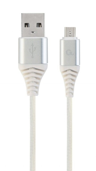 Cablexpert MicroUSB - USB-kabel, 2 m, hvit i gruppen Datautstyr / Kabler og adaptere / USB / Micro-USB / Kabler hos TP E-commerce Nordic AB (C80213)