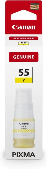 Canon GI-55Y blekkflaske for påfylling, gul i gruppen Datautstyr / Skrivere og tilbehør / Blekk og toner / Blekkpatroner / Canon hos TP E-commerce Nordic AB (C80418)