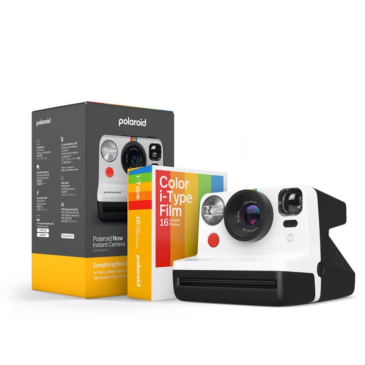 Polaroid Camera Now Gen. 2 Everything Box Svart-hvitt i gruppen Elektronikk / Foto og video / Kameraer hos TP E-commerce Nordic AB (C81388)