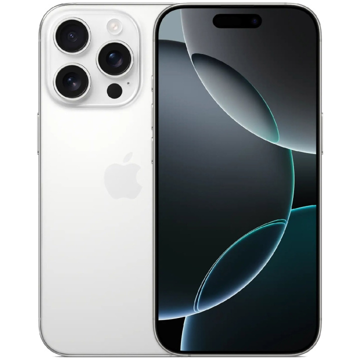 Apple iPhone 16 Pro 128 GB Hvit titan i gruppen SMARTTELEFON & NETTBRETT / Mobiltelefoner & smartphones hos TP E-commerce Nordic AB (C81498)