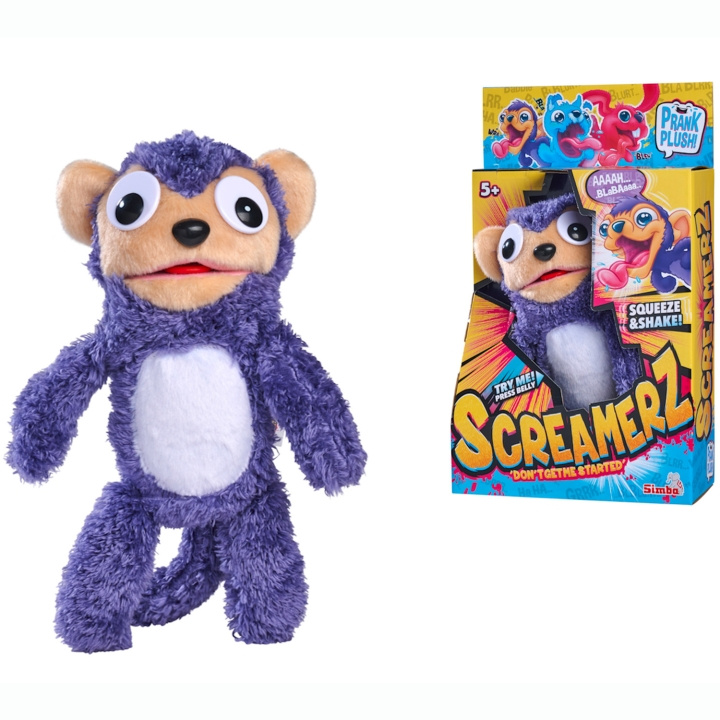 Simba Toys ScreamerZ Monkey (30 cm) i gruppen LEKER, BARN OG BABY / Babyleker (0-3 år) / Kosedyr hos TP E-commerce Nordic AB (C81542)