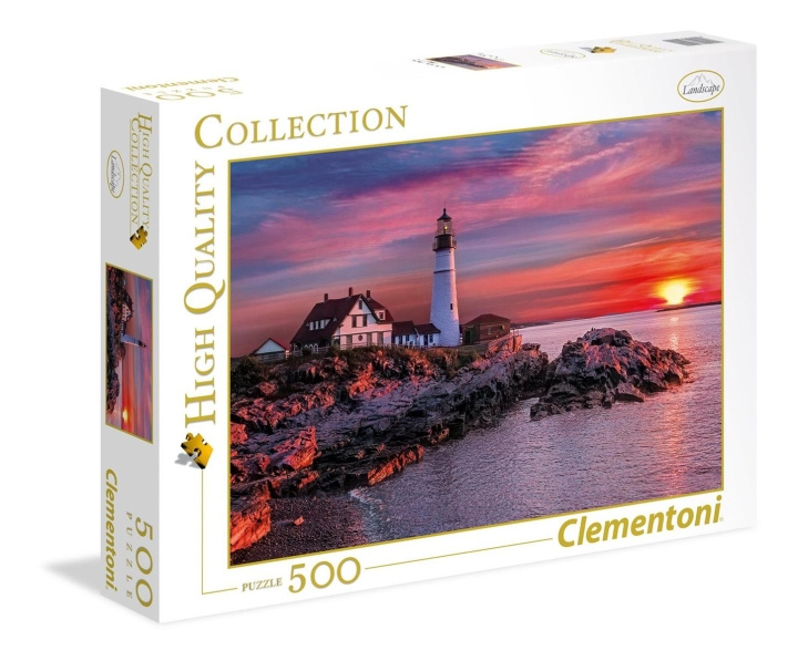 Clementoni 500 brikker av høy kvalitet Collection Portland Head Light i gruppen LEKER, BARN OG BABY / Leker / Barnas puslespill hos TP E-commerce Nordic AB (C81716)