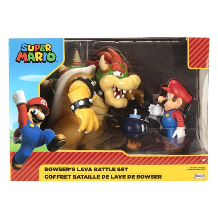 JAKKS Pacific Super Mario 4 tommers figursett Mario vs. Bowser i gruppen LEKER, BARN OG BABY / Leker / Figurer, miniatyrer og tilbehør hos TP E-commerce Nordic AB (C81832)