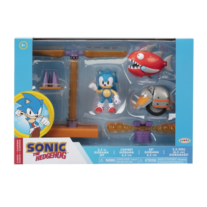 JAKKS Pacific Sonic the Hedgehog 2,5 tommers diorama-sett Classic i gruppen LEKER, BARN OG BABY / Leker / Figurer, miniatyrer og tilbehør hos TP E-commerce Nordic AB (C81889)