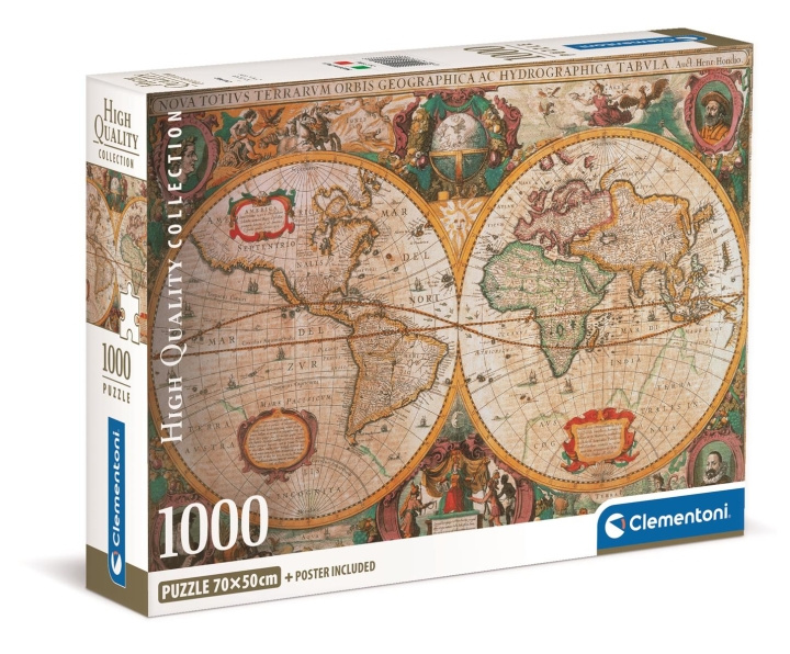 Clementoni 1000 stk CB Collection OLD-MAP av høy kvalitet i gruppen SPORT, FRITID & HOBBY / Hobby / Puslespill hos TP E-commerce Nordic AB (C81954)