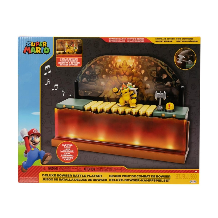 JAKKS Pacific Super Mario 2,5 tommers lekesett Deluxe Bowser Battle i gruppen LEKER, BARN OG BABY / Leker / Lekesett hos TP E-commerce Nordic AB (C81988)