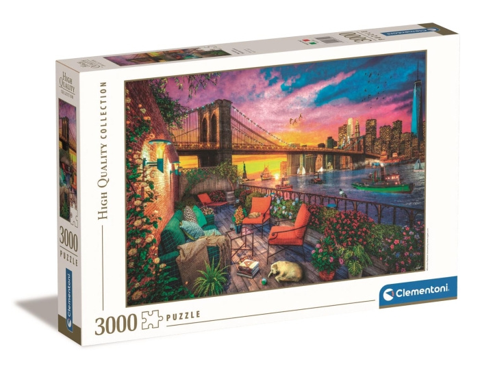 Clementoni 3000 stk Høykvalitets kolleksjon Manhattan Balkong Solnedgang i gruppen SPORT, FRITID & HOBBY / Hobby / Puslespill hos TP E-commerce Nordic AB (C82012)