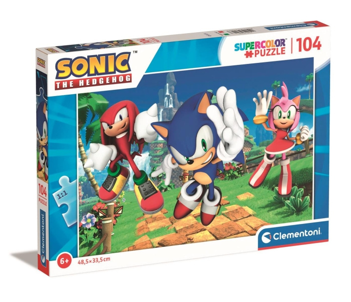 Clementoni 104 brikker Puslespill Kids Sonic i gruppen LEKER, BARN OG BABY / Leker / Barnas puslespill hos TP E-commerce Nordic AB (C82024)