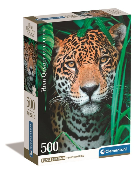 Clementoni 500 stk CB Collection Jaguar i jungelen av høy kvalitet i gruppen LEKER, BARN OG BABY / Leker / Barnas puslespill hos TP E-commerce Nordic AB (C82115)