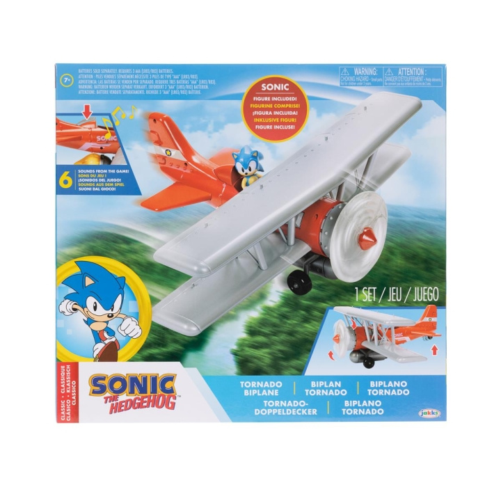 JAKKS Pacific Sonic the Hedgehog 2,5 tommers lekesett Tornado Biplane i gruppen LEKER, BARN OG BABY / Leker / Lekesett hos TP E-commerce Nordic AB (C82188)