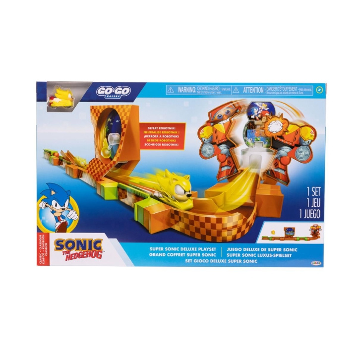 JAKKS Pacific Sonic the Hedgehog Go Go Racers Deluxe lekesett i gruppen LEKER, BARN OG BABY / Leker / Lekesett hos TP E-commerce Nordic AB (C82191)