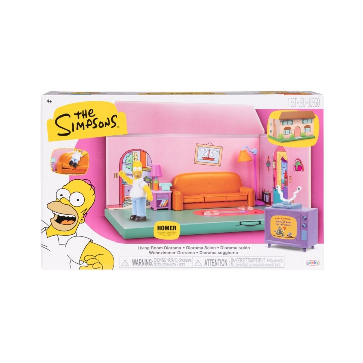 JAKKS Pacific The Simpsons 2,5 tommers lekesett Simpsons stue i gruppen LEKER, BARN OG BABY / Leker / Lekesett hos TP E-commerce Nordic AB (C82193)