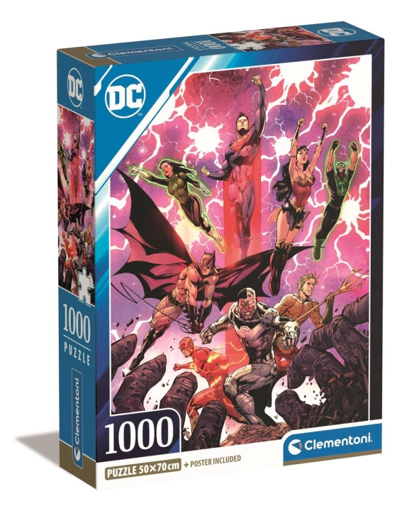 Clementoni 1000 stk CB høykvalitets samling DC Comics (2) i gruppen SPORT, FRITID & HOBBY / Hobby / Puslespill hos TP E-commerce Nordic AB (C82221)